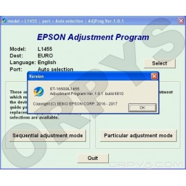 Epson L1455, ET-16500 Adjustment Program