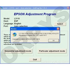 Epson L3100, L3101, L3110, L3150 Adjustment Program