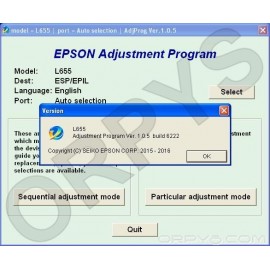 Epson L655 Adjustment Program