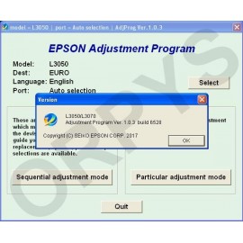 Epson L3050, L3070 Adjustment Program